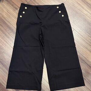 Chico's Black Pants with Elegant Detailing